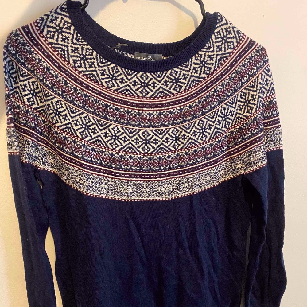 Brand New Never Worn Market and Spruce Blue Sweater - Small